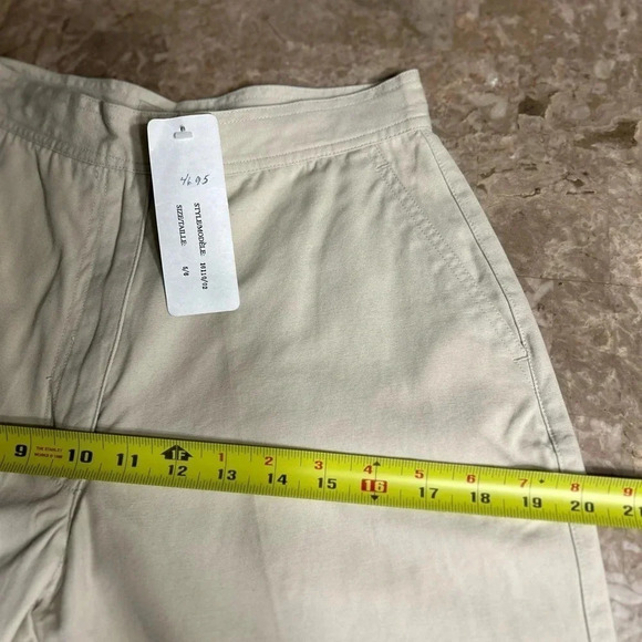 Y2K Barrel cargo capri pants,Light cream ,vtg, NWT, Velcro pocket,PRIVATE MEMBER - Picture 8 of 14